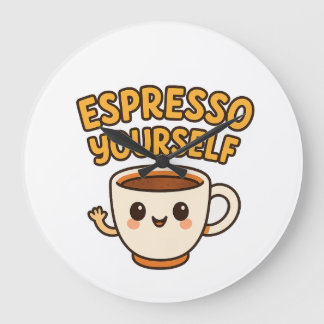 Espresso zelf | Schattige & Grappig Koffie Pun Ont Grote Klok