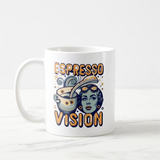 Espresso zicht koffie Mok (Links)