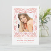 Esprit Afstudeerfoto Aankondiging Blush (Staand voorkant)