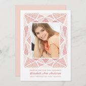 Esprit Afstuderen Fotoaankondiging Blush Aankondiging (Voorkant / Achterkant)