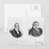 Esprit Auber en Ludwig van Beethoven Briefkaart (Voorkant / Achterkant)