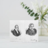 Esprit Auber en Ludwig van Beethoven Briefkaart (Staand voorkant)
