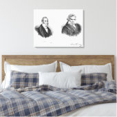 Esprit Auber en Ludwig van Beethoven Canvas Afdruk (Insitu (Slaapkamer))