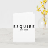 Esquire Opgericht 2025 Kaart (Gele Bloem)