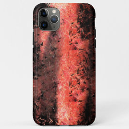 Esquisita textura coral avermel hado amassado Case-Mate iPhone case