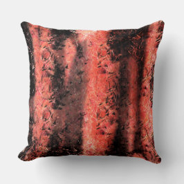 Esquisita textura coral avermel hado amassado kussen