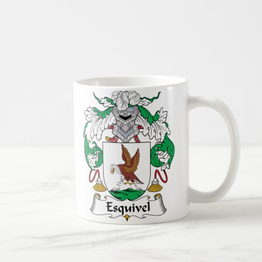 Esquivel Family Crest Koffiemok (Rechts)