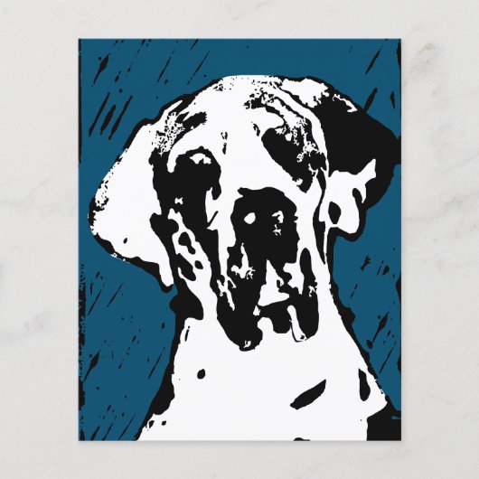 Esra Harlekin Dog Great Dane Flyer (Voorkant)