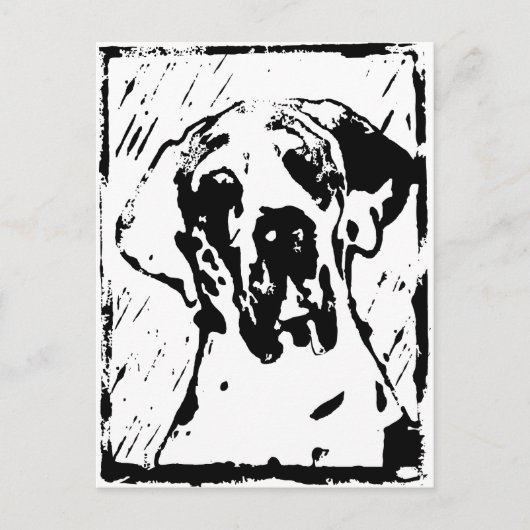 Esra Harlekin Dogue de Bordeaux Briefkaart (Voorkant)