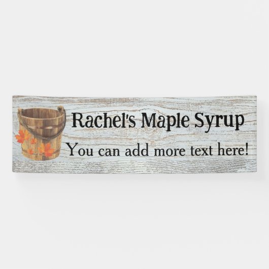 Esraahoutsiroop 76cm x 244cm Aangepaste Banner (Horizontaal)