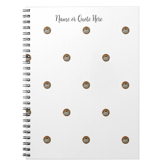 Esresso Coffee Spiral Photo Notebook Notitieboek (Voorkant)
