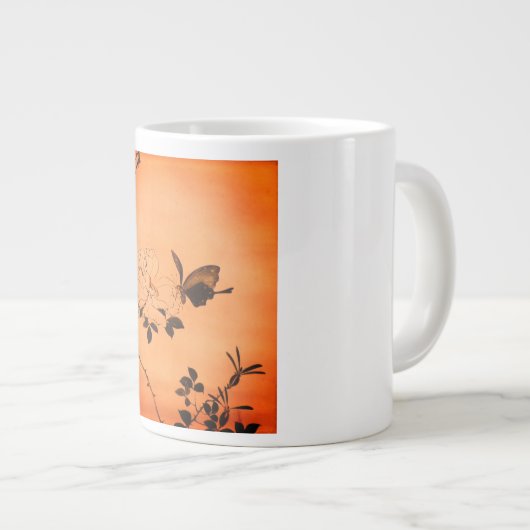 ESRESSO CUP MET JAPANESE BUTTERFLES GROTE KOFFIEKOP (Voorkant rechts)