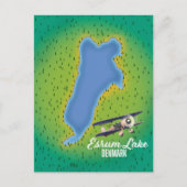 Esrummeer Denemarken reisplattegrond Briefkaart (Voorkant)