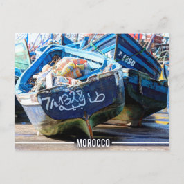 Essaouira - Arabisch Boat, Marokko Briefkaart