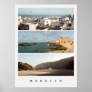Essaouira & Legzira, Modern Morocco Reis Collage Poster