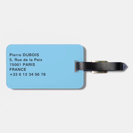 Essaouira - Marokko Bagagelabel (Achterkant horizontaal)