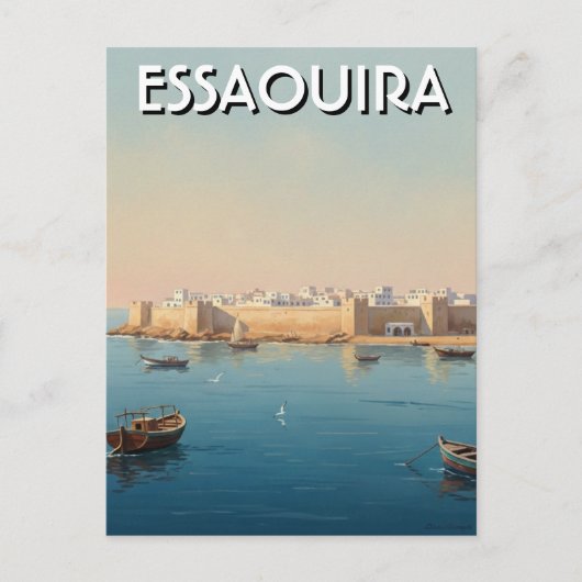 Essaouira Marokko Reizen Briefkaart (Voorkant)