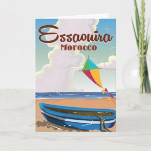 Essaouira Marokko Vintage-poster Feestdagen Kaart