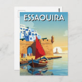 Essaouira Morocco Travel Briefkaart (Voorkant / Achterkant)