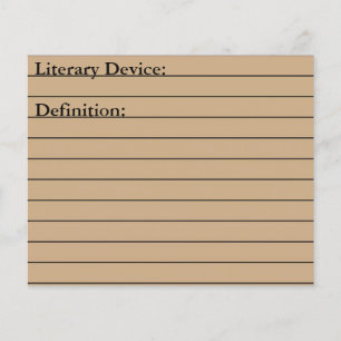 Essay Schrijven & Literatuur Flashcard Academic