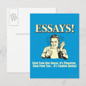 Essays: Steal 1 Plagiarisme 2 Genius Briefkaart (Voorkant / Achterkant)