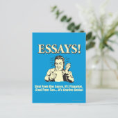 Essays: Steal 1 Plagiarisme 2 Genius Briefkaart (Staand voorkant)