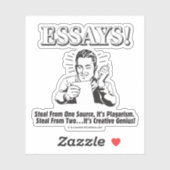 Essays: Steal 1 Plagiarisme 2 Genius Sticker (Vel)