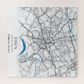 Essen Deutschland City Map Eenvoudig reizen Legpuzzel (Horizontaal)