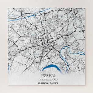 Essen Deutschland City Map Eenvoudig reizen Legpuzzel