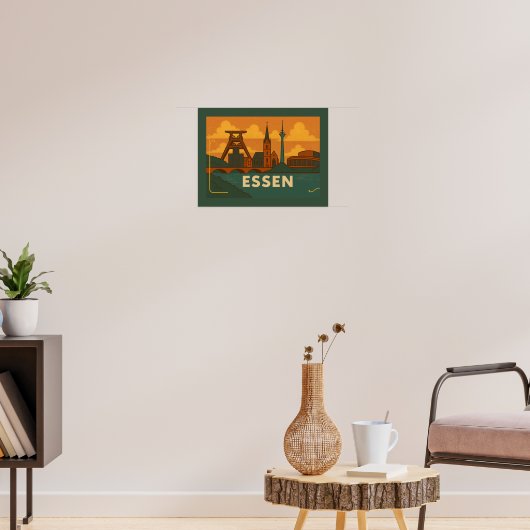 Essen Duitsland Stad Kunst Poster (Woonkamer 3)