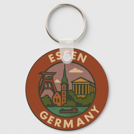 Essen Duitsland Stad Kunst Sleutelhanger (Voorkant)