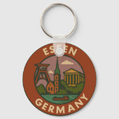 Essen Duitsland Stad Kunst Sleutelhanger (Achterkant)