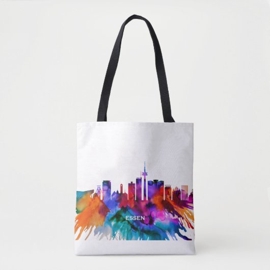 Essen Skyline Tote Bag (Voorkant)