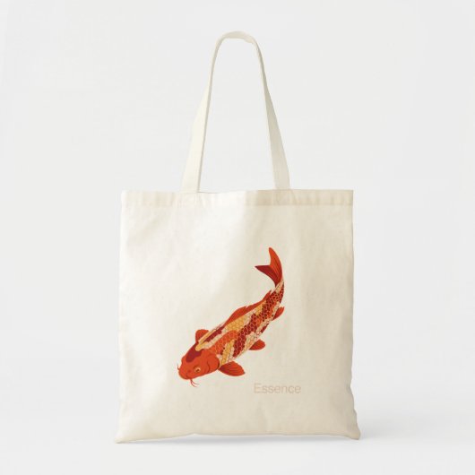 Essence – Koi Symbool van Groei en Innerlijke Krac Tote Bag (Voorkant)