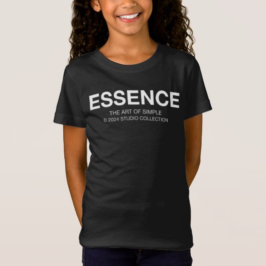 ESSENCE  Minimalist Typography T-shirt (Voorkant)