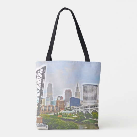Essence of Cleveland OH Canvas tas (Achterkant)