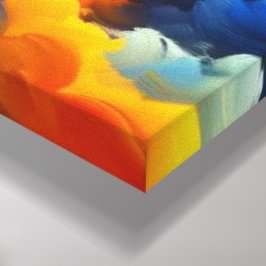 Essence of Sunlight - Abstracte zonnebloemmuurkuns Canvas Afdruk