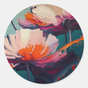 Essence Of The Garden III – Luminous Florale Beweg Ronde Sticker