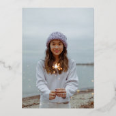 Essence Real Gold Foil Arch Afstuderen aankondigin Folie Uitnodiging (Achterkant)