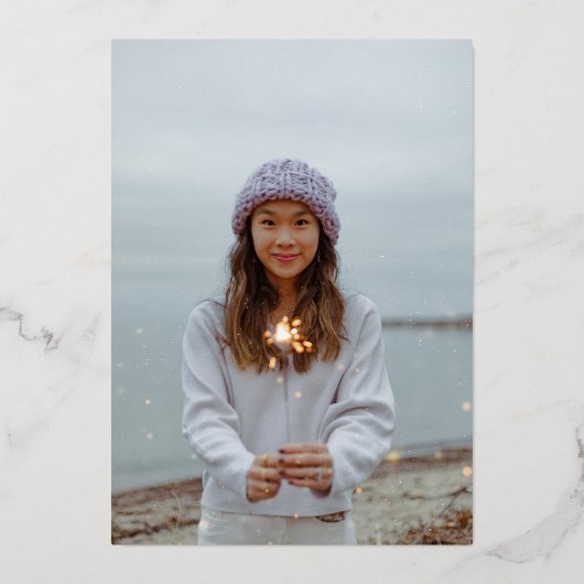 Essence Real Gold Foil Arch Afstuderen aankondigin Folie Uitnodiging (Achterkant)