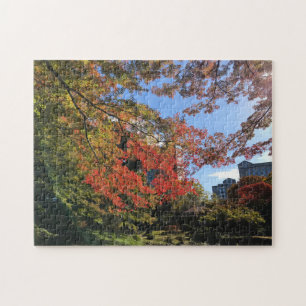 Essenkaartjes bij Japanse tuin Legpuzzel