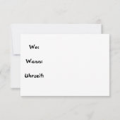 Essens Einladung, Nudelgericht mit Tomatensoße Notitiekaartje (Achterkant)