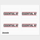 Essential AF Rechthoekige Sticker (Vel)