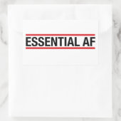 Essential AF Rechthoekige Sticker (Tas)