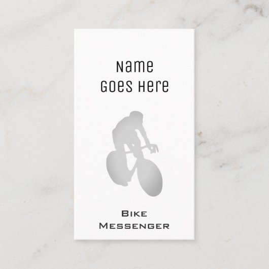 "Essential" Bike Messenger-Visitekaartjes Visitekaartje (Voorkant)
