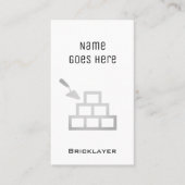 "Essential" Bricklayer-Visitekaartjes Visitekaartje (Voorkant)
