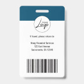 Essential Business Logo Employee Photo Badge (Achterkant)