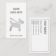 "Essential" Dog Walker-Visitekaartjes