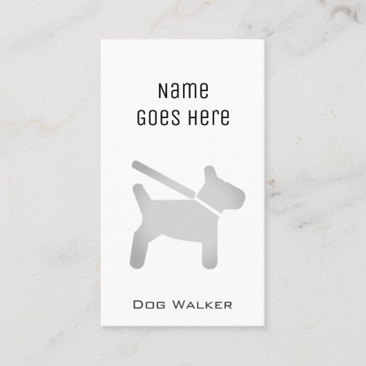 "Essential" Dog Walker-Visitekaartjes Visitekaartje (Voorkant)