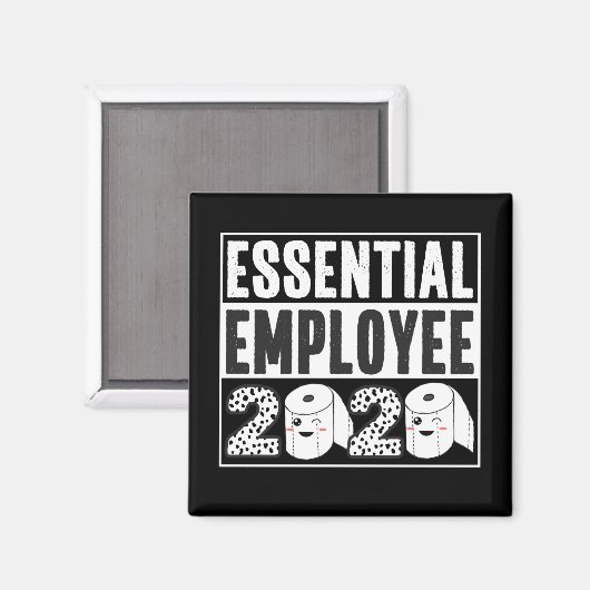 Essential Employee 2020 Quarantine Appreciation Magneet (Voorkant / Achterkant)